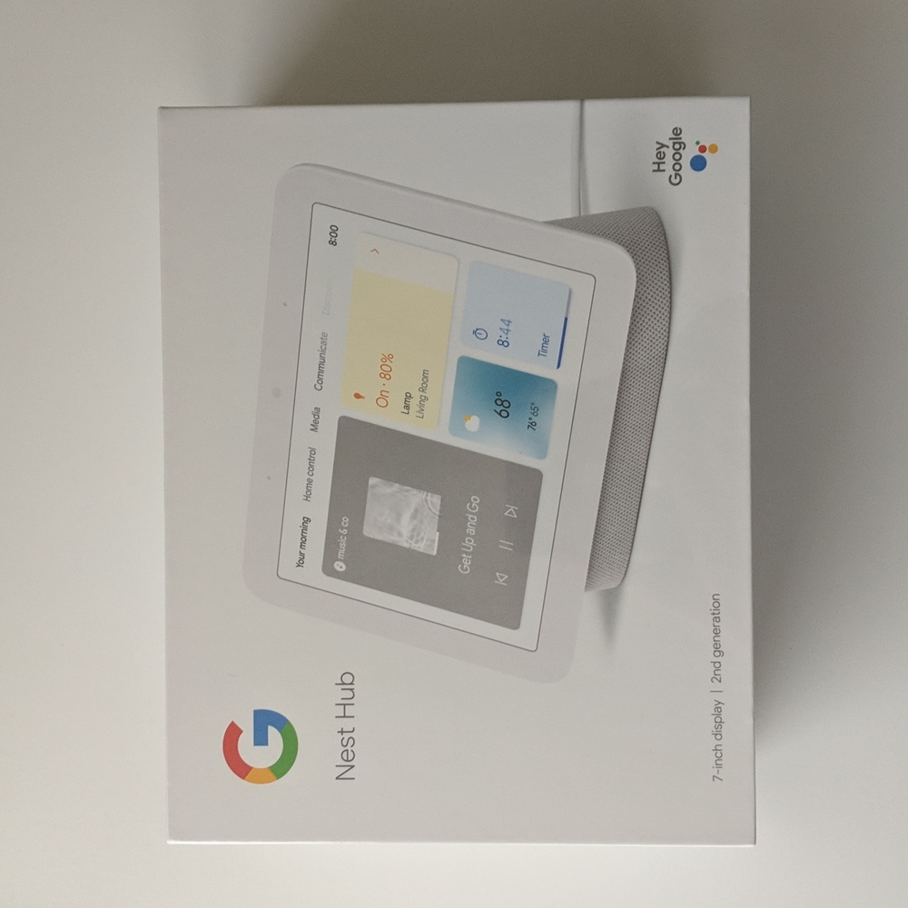 Google Nest Hub - 2nd generation, 7 inch, Chalk